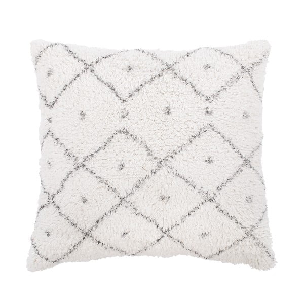 Bijelo-sivi pamučni ukrasni jastuk Tiseco Home Studio Dots, 45 x 45 cm