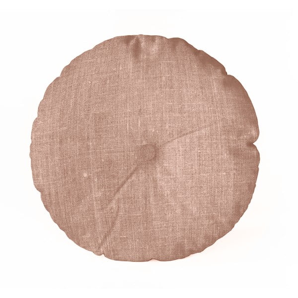 Smeđi jastuk Really Nice Things Cojin Redondo Burgundy, ⌀ 45 cm