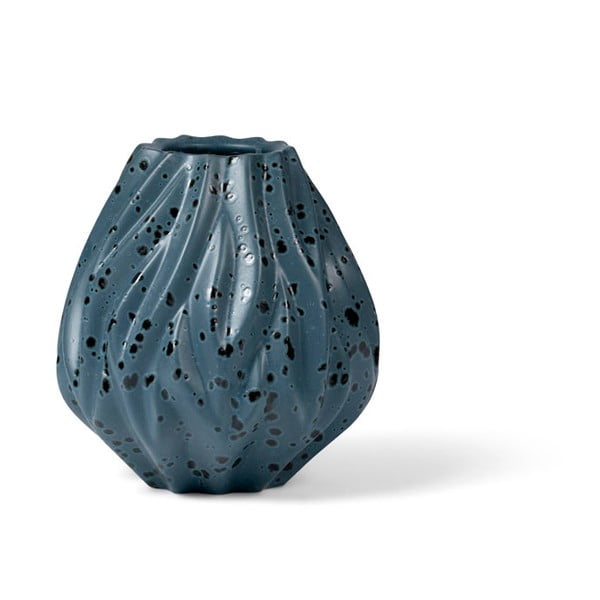 Plava porculanska vaza Morsø Flame, visina 15 cm