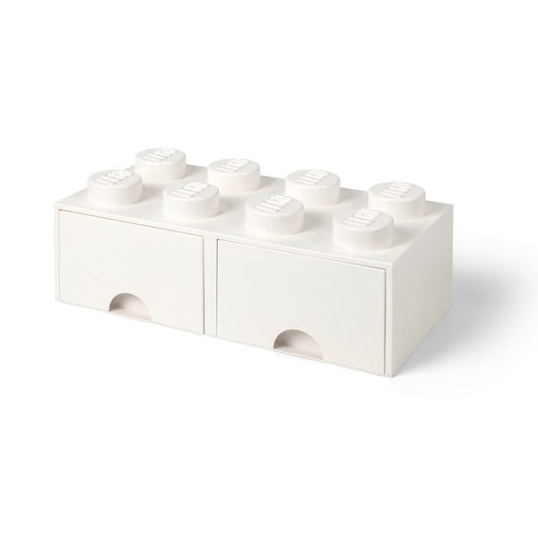 Bijela kutija za pohranu s dvije ladice LEGO®