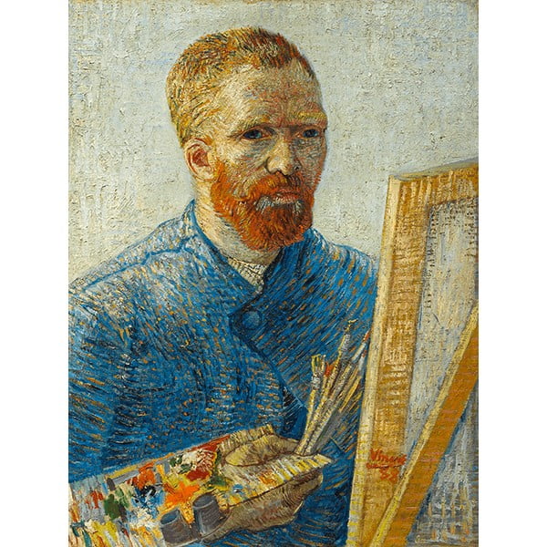 Razmnožavanje slike Vincent van Gogh - samoportret kao i slikar, 60 x 45 cm