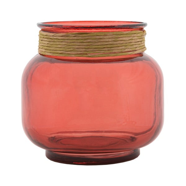 Ružičasta vaza od recikliranog stakla Mauro Ferretti Rope Florero