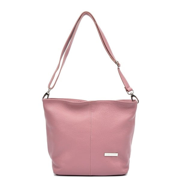 Ružičasta kožna torba Luisa Vannini Gratia