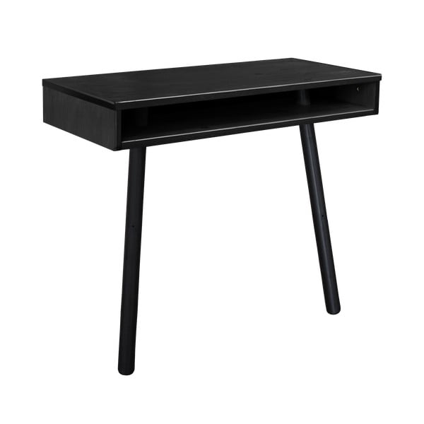 Crni stolić od masivnog borovog drveta, Karup Design Capo Black