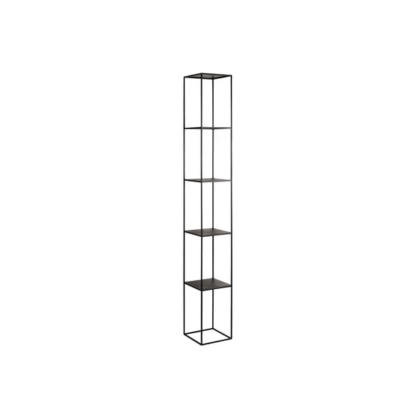 Crna metalna biblioteka Custom Form Tensio, visina 230 cm