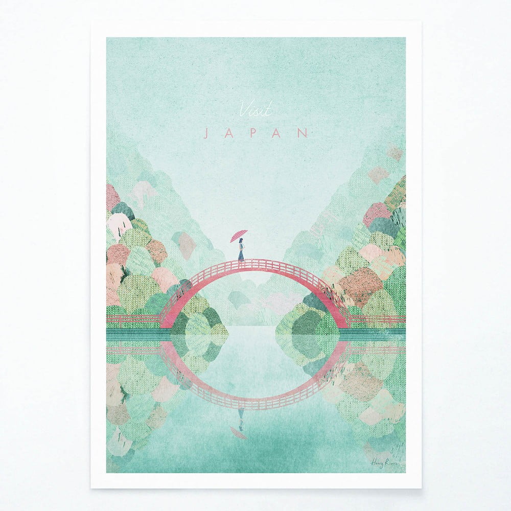 Poster Travelposter Japan II, A3