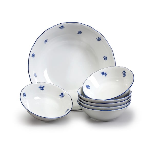 Set porculanskih zdjelica s plavim cvjetovima Thun Ophelia