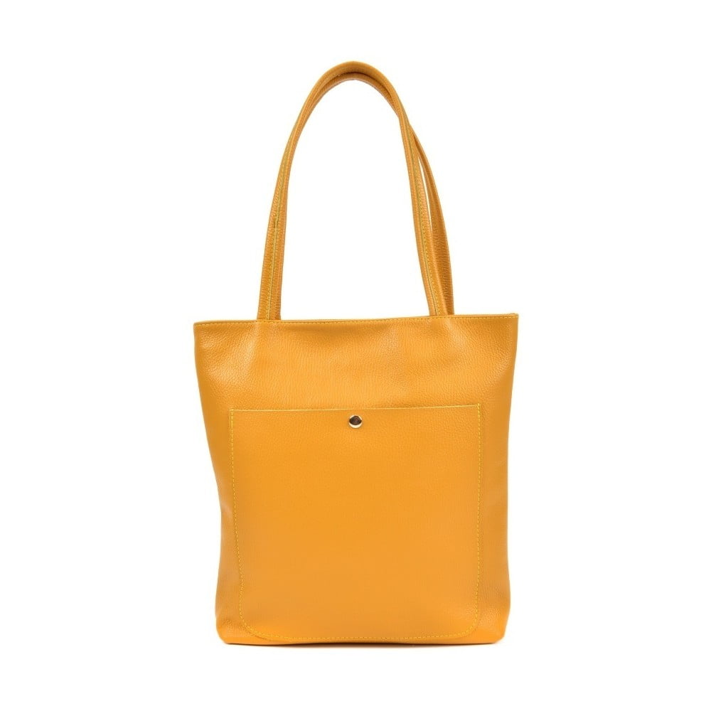 Žuta kožna torbica Roberta M Huniya