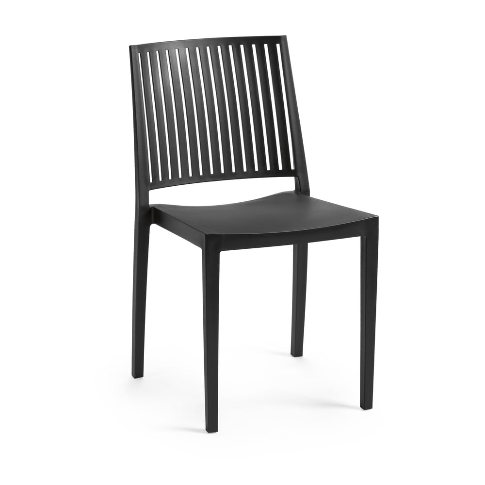 Crna plastična vrtna stolica Bars - Rojaplast