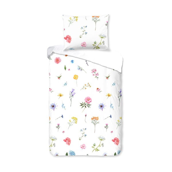 Pamučna posteljina za krevet za jednu osobu Bonami Selection Fleur, 140 x 220 cm