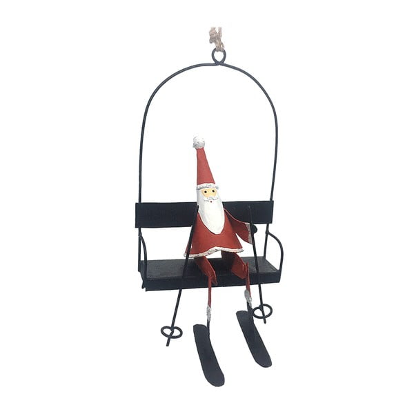Viseći božićni ukras Santa Ski on Swing - G-Bork