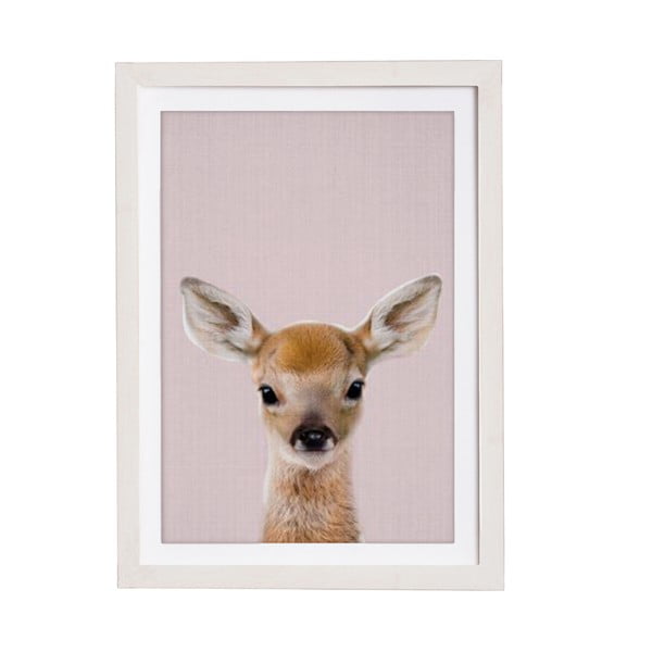 Zidna slika u okviru Querido Bestiario Baby Deer, 30 x 40 cm