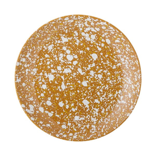 Narančasto-bijeli keramički tanjur Bloomingville Carmel, ø 26 cm