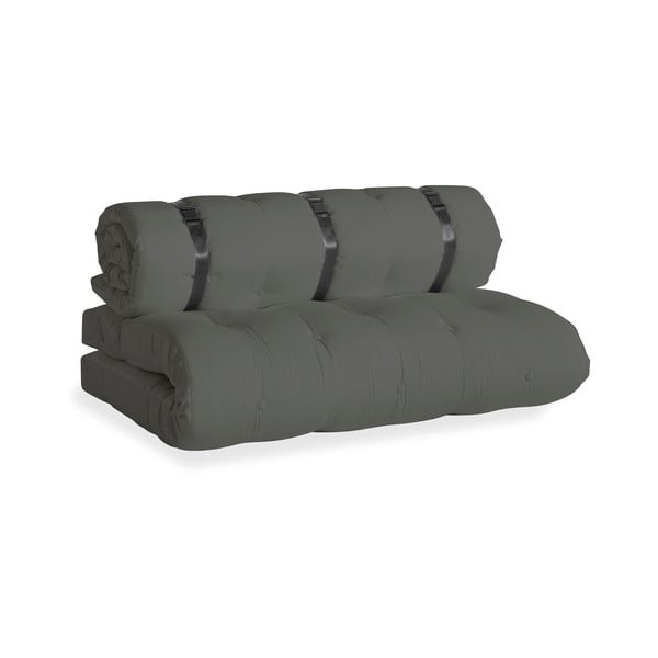 Tamno sivi kauč na razvlačenje pogodan za eksterijer Karup Design Design OUT ™ Buckle Up Dark Grey