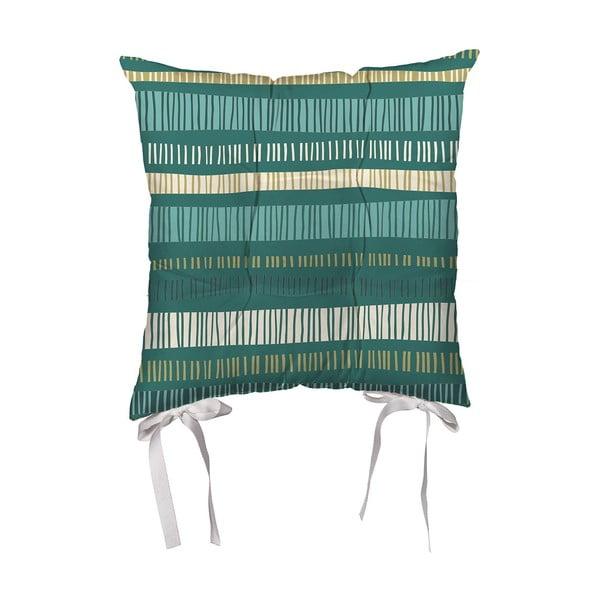 Zeleni jastuk za stolice od mikrovlakana Mike & Co. New York Jungle, 43 x 43 cm