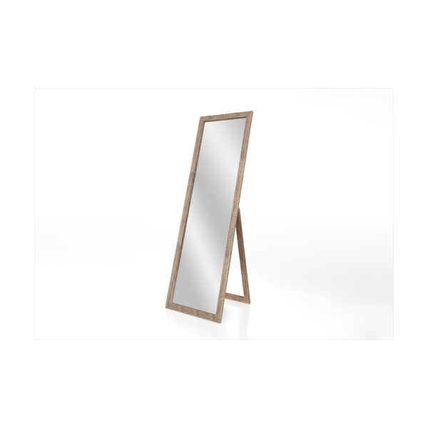 Samostojeće ogledalo sa smeđim okvirom Styler Sicilia, 46 x 146 cm