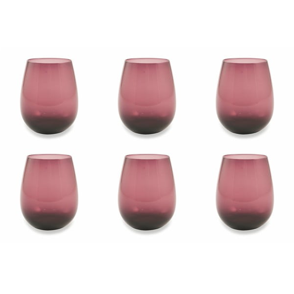 Set od 6 ljubičastih čaša Villa d´Este Happy Hour