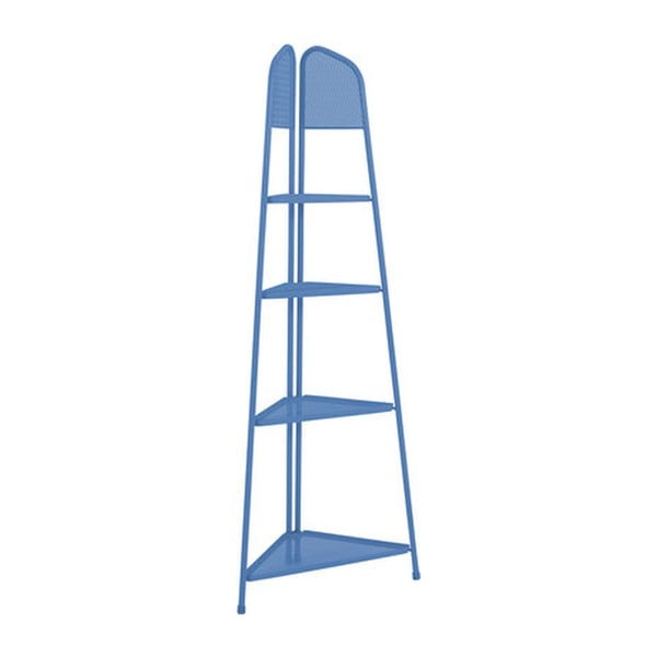 Plava metalna kutna polica za balkon ADDU MWH, visina 180 cm