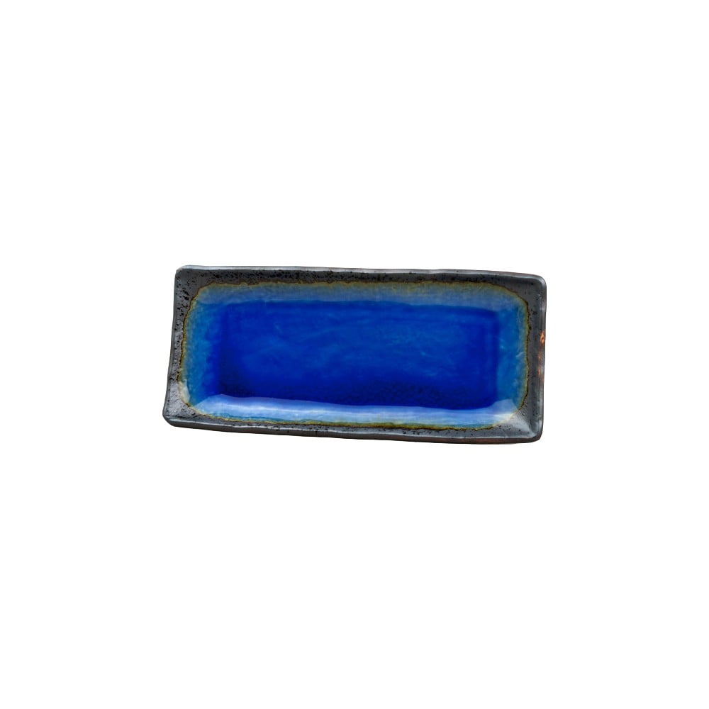 Plavi keramički tanjur za serviranje MIJ Cobalt, 29 x 12 cm