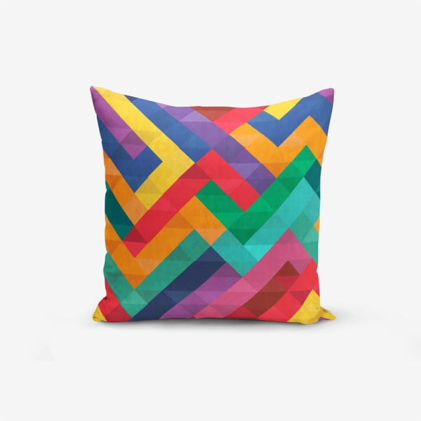 Jastučnica s primjesom pamuka Minimalist Cushion Covers Colorful Geometric Desen, 45 x 45 cm