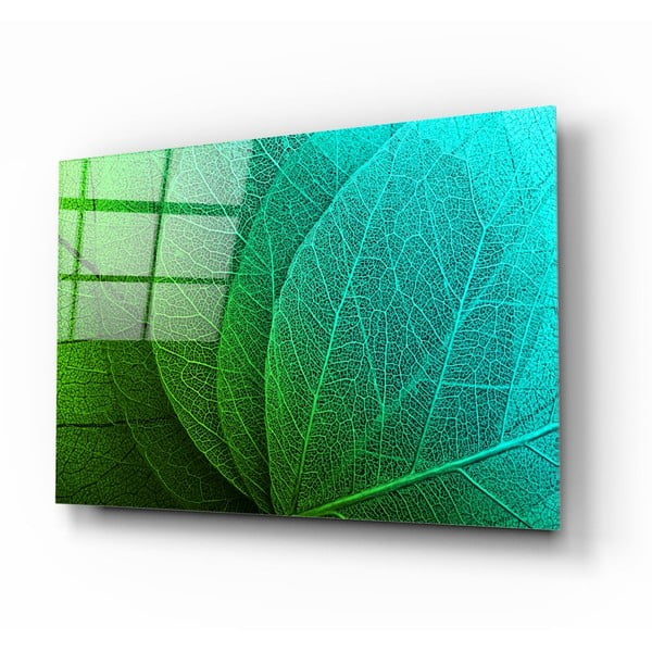 Staklena slika Insigne Green Leaf
