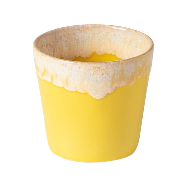 Bijelo-žuta šalica za espresso od kamenine Costa Nova, 200 ml