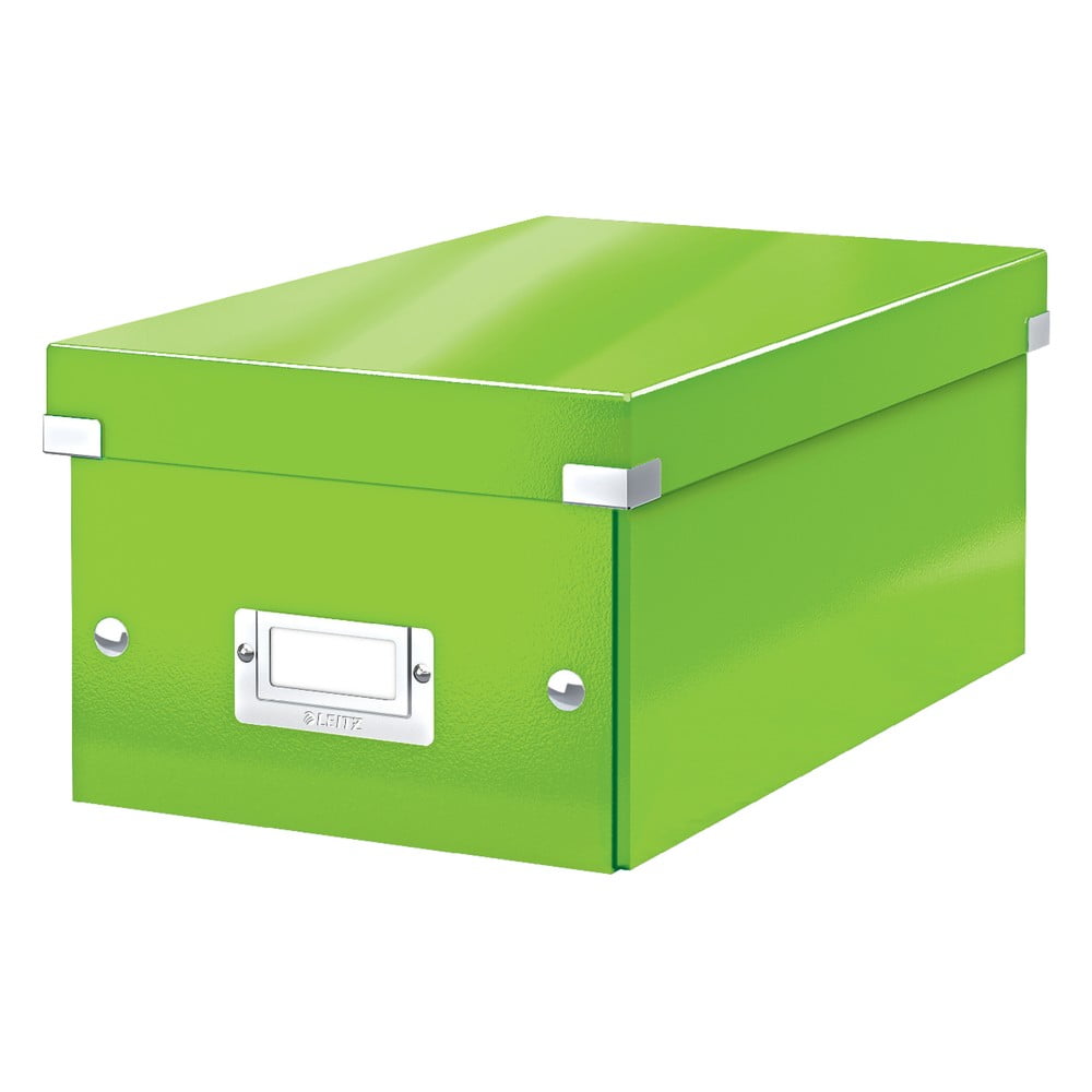 Zelena kutija za pohranu s poklopcem Leitz DVD Disc, duljina 35 cm