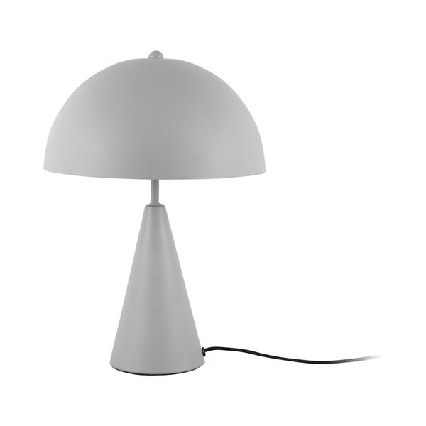 Siva stolna lampa Leitmotiv Sublime, visina 35 cm