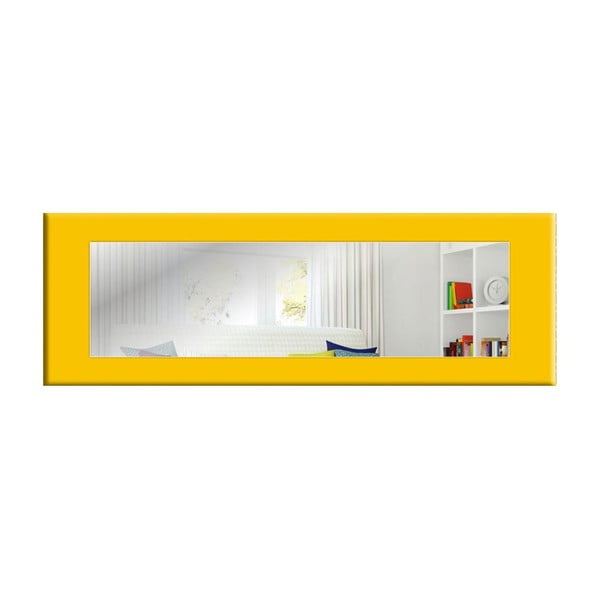 Zidno zrcalo sa žutim okvirom Oyo koncepta Eve, 120 x 40 cm