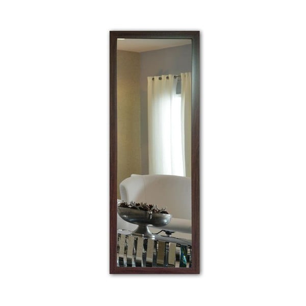 Zidno zrcalo s konceptom smeđim okvirom oyo, 40 x 105 cm