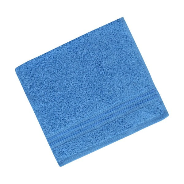 Plavi ručnik od čistog pamuka Sky, 30 x 50 cm