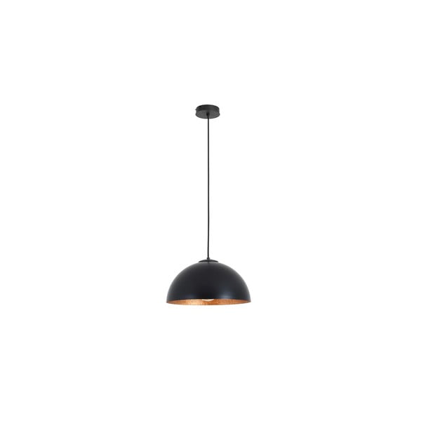 Crna viseća svjetiljka s detaljem u bakrenoj boji Custom Form Lord, ø 35 cm