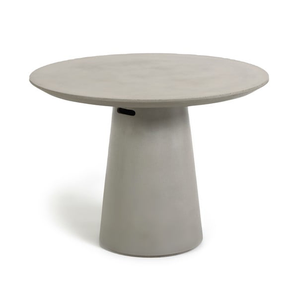 Betonski vanjski blagovaonski stol Kave Home Itai, ⌀ 120 cm