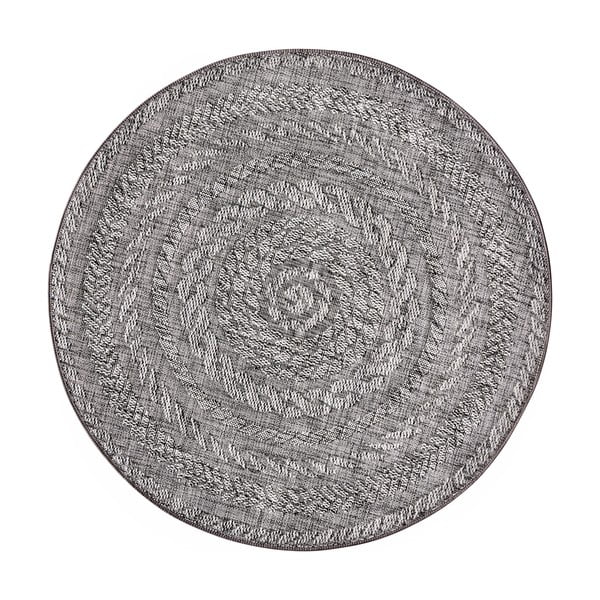 Svijetli sivi vanjski tepih Bougar Almendo, Ø 160 cm