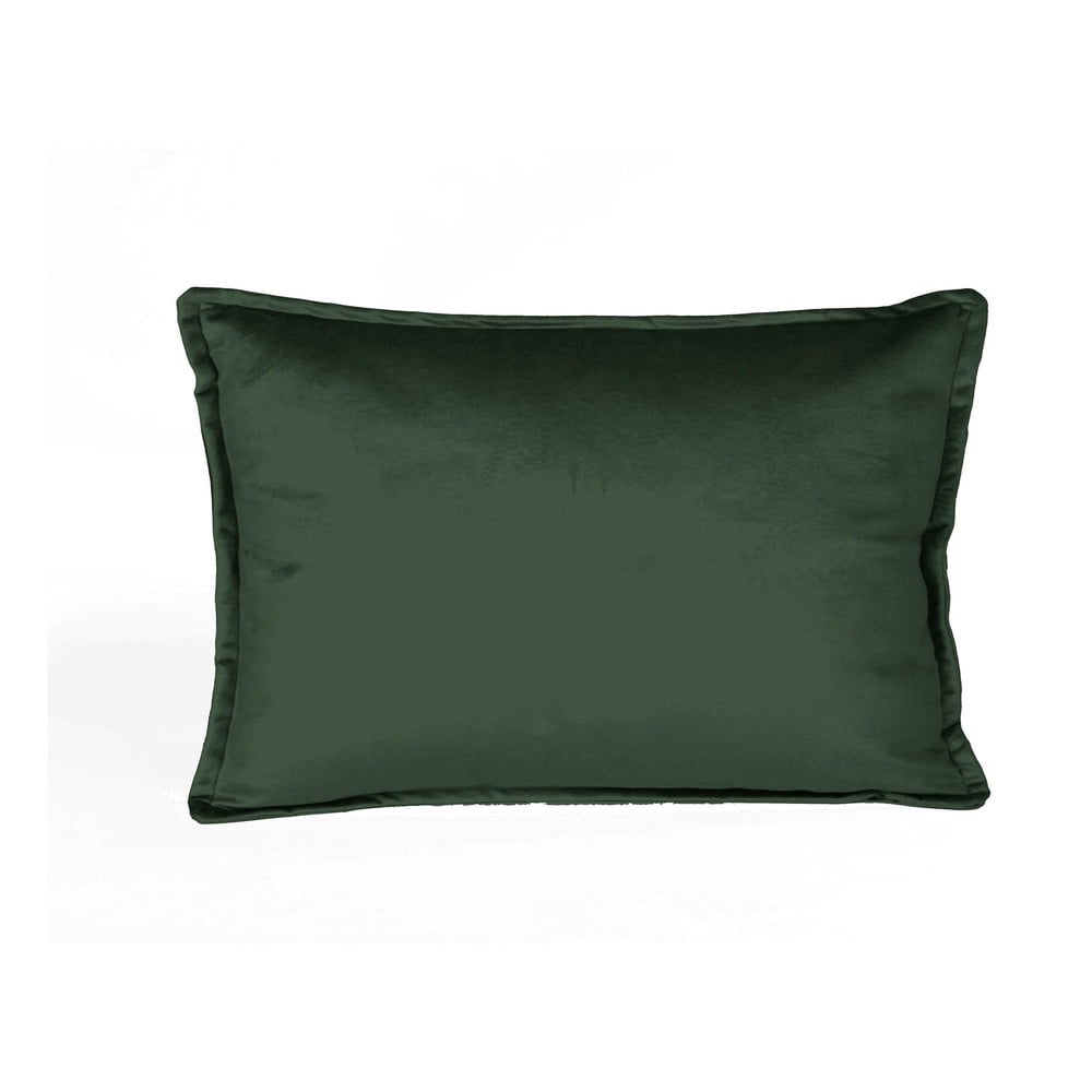 Tamno zeleni jastuk baršun Velvet Atelier Dark, 50 x 35 cm