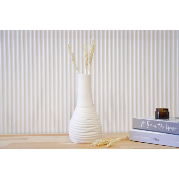 Bijela keramička vaza Rulina Crease