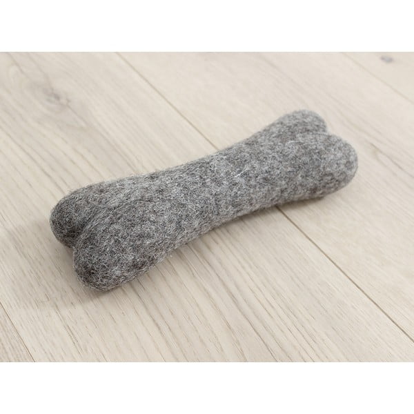 Smeđa vunena igračka za životinje u obliku kosti Wooldot Pet Bones, dužina 22 cm