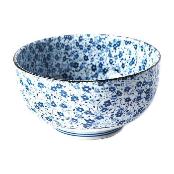 Plavo-bijela keramička zdjela za udon MIJ Daisy, ø 16 cm