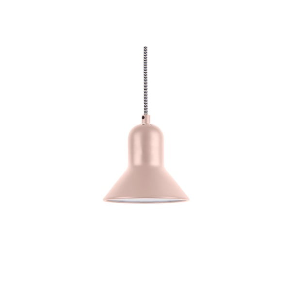 Svjetloružičasta viseća lampa Leitmotiv Slender, visina 14,5 cm