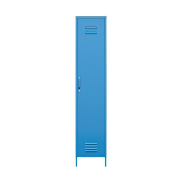 Plavi metalni ormar Novogratz Cache, 38 x 185 cm