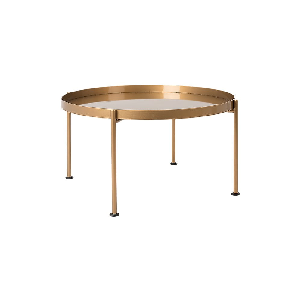 Stolić u zlatnoj boji Custom Form Hanna, Ø 60 cm