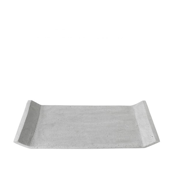 Sivi ukrasni pladanj Blomus Stone, 40 x 30 cm