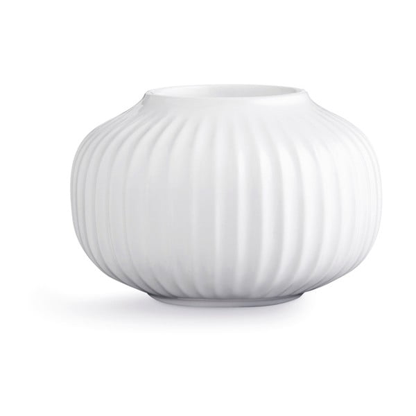 Bijeli porculanski svijećnak za čajne svijeće Kähler Design Hammershoi, ⌀ 10 cm