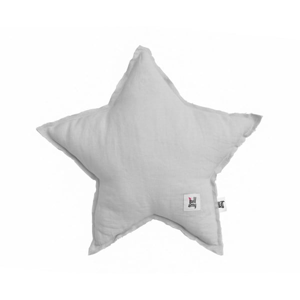 Sivi dječji jastuk u obliku zvijezde BELLAMY Stone Gray