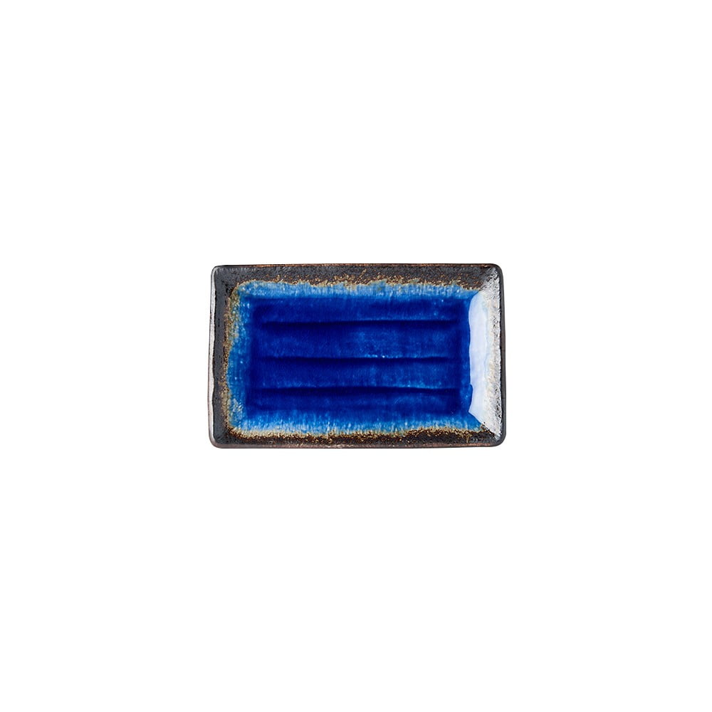 Plavi keramički tanjur za serviranje MIJ Cobalt, 21 x 13 cm