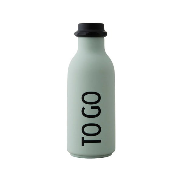 Svijetlo zelena boca za vodu Design Letters To Go, 500 ml