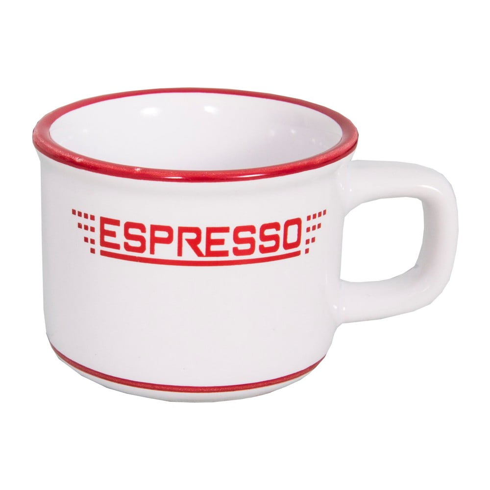 Bijela keramička šalica za espresso 100 ml – Antic Line