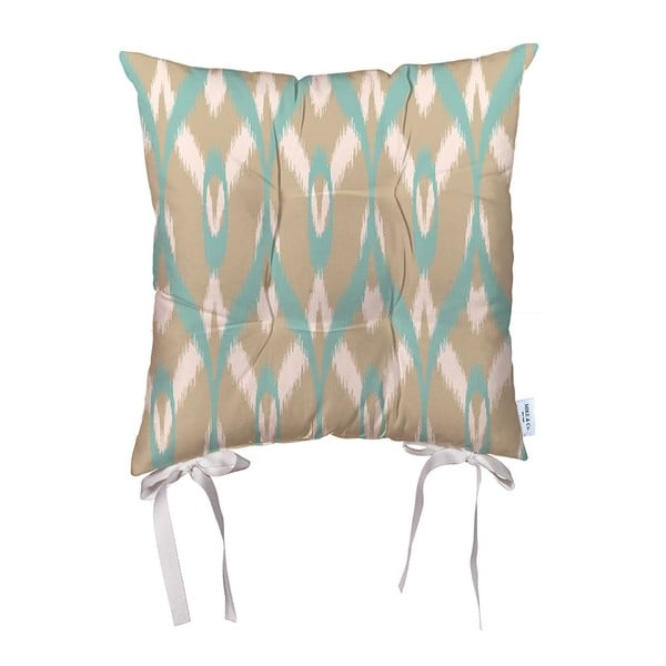 Bež jastuk za stolicu od mikrovlakana Mike & Co. New York Med Seacoast, 36 x 36 cm