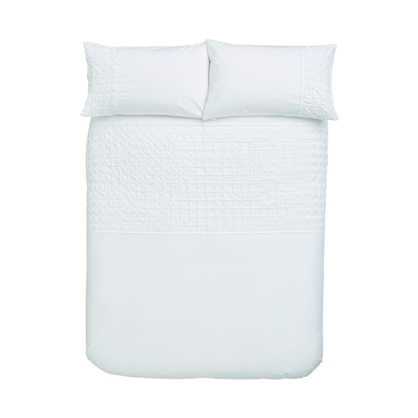 Bijela pamučna posteljina Bianca Origami, 135 x 200 cm