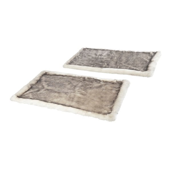 Set od 2 smeđa tepiha uz krevet Mint Rugs Soft, 90 x 140 cm